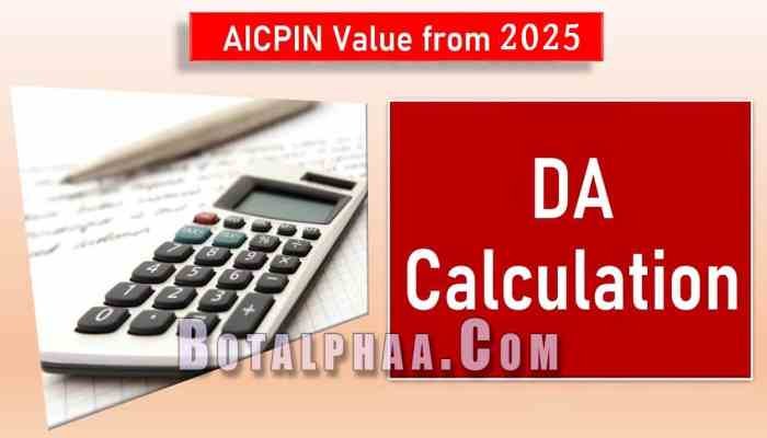 Dearness Allowance 2025: Types, Calculation & Hike Guide 2 Infographic explaining Dearness Allowance calculation for 2025